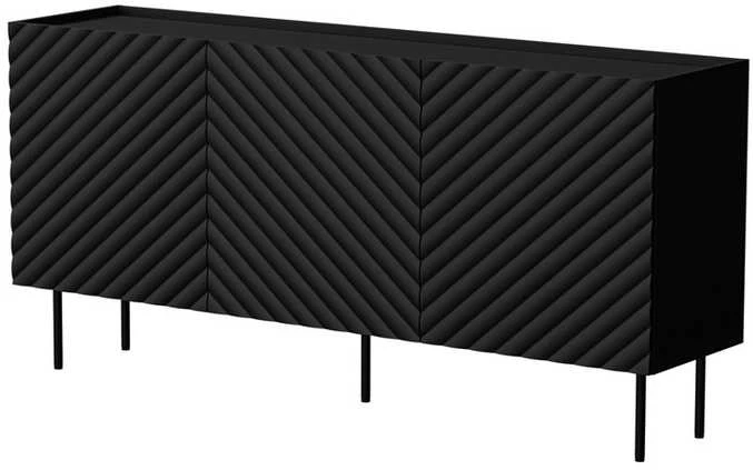 Cama Meble Cama LUCCA 3D komoda 165x40x80 juodas