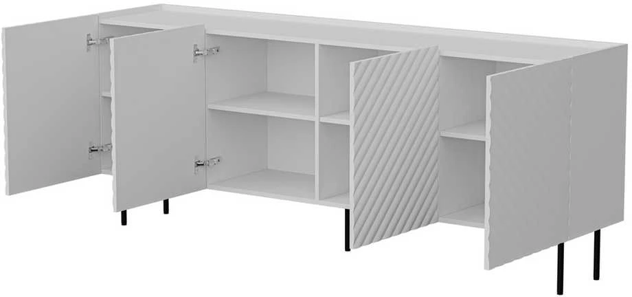 Cama Meble Cama LUCCA 4D komoda, 200x40x80, baltas