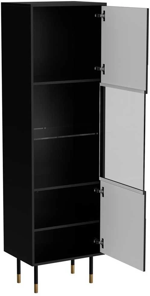Cama Meble Cama MOUNTAIN display cabinet 54x40x180 juodas + auksinis