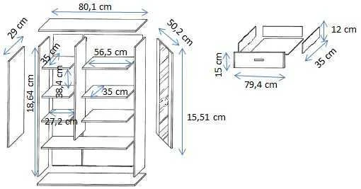 Cama Meble Cama S6 SOHO display cabinet 80x41x192 cashmere + juodas
