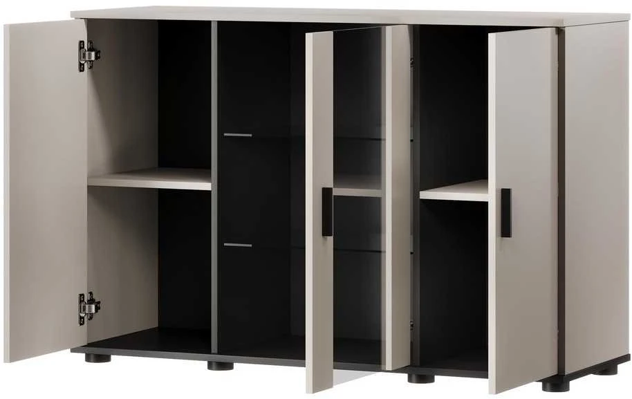 Cama Meble Cama SOHO komoda 120x41x80 kašmyro + juoda