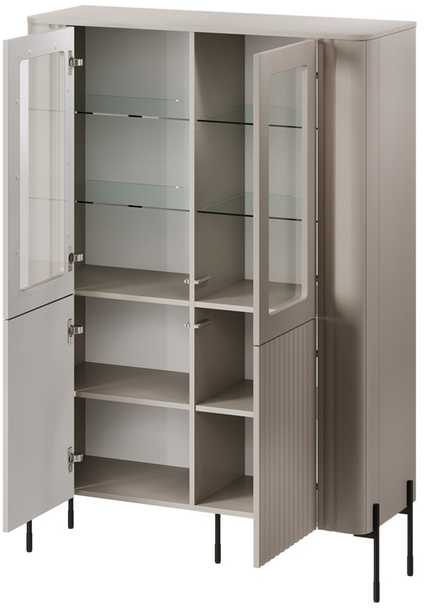Cama Meble Cama VERA display cabinet 110x40x160 matt cashmere