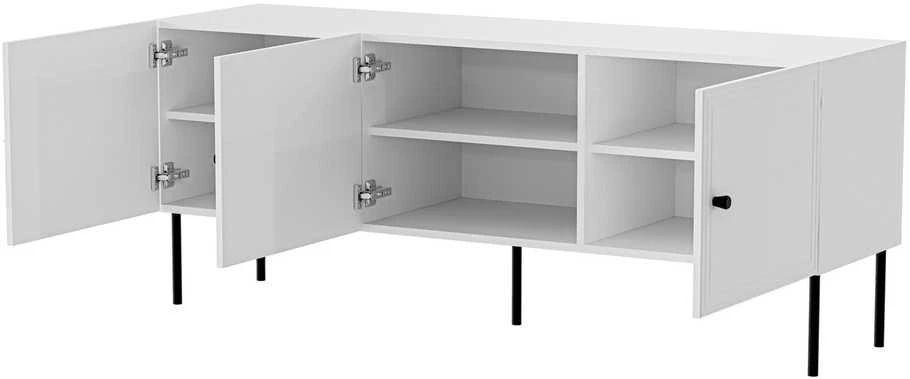 Laikiklis Cama Meble Cama RTV 3D cabinet PALAZZO BIS 151x40x60 baltas matt