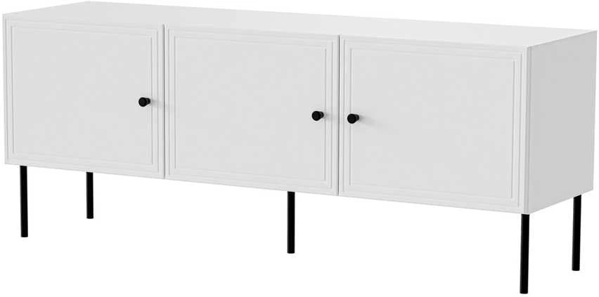 Laikiklis Cama Meble Cama RTV 3D cabinet PALAZZO BIS 151x40x60 baltas matt