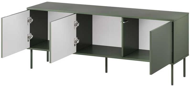 Cama Meble Cama RTV 3D TRESSE cabinet 150x40x55 matte žalias