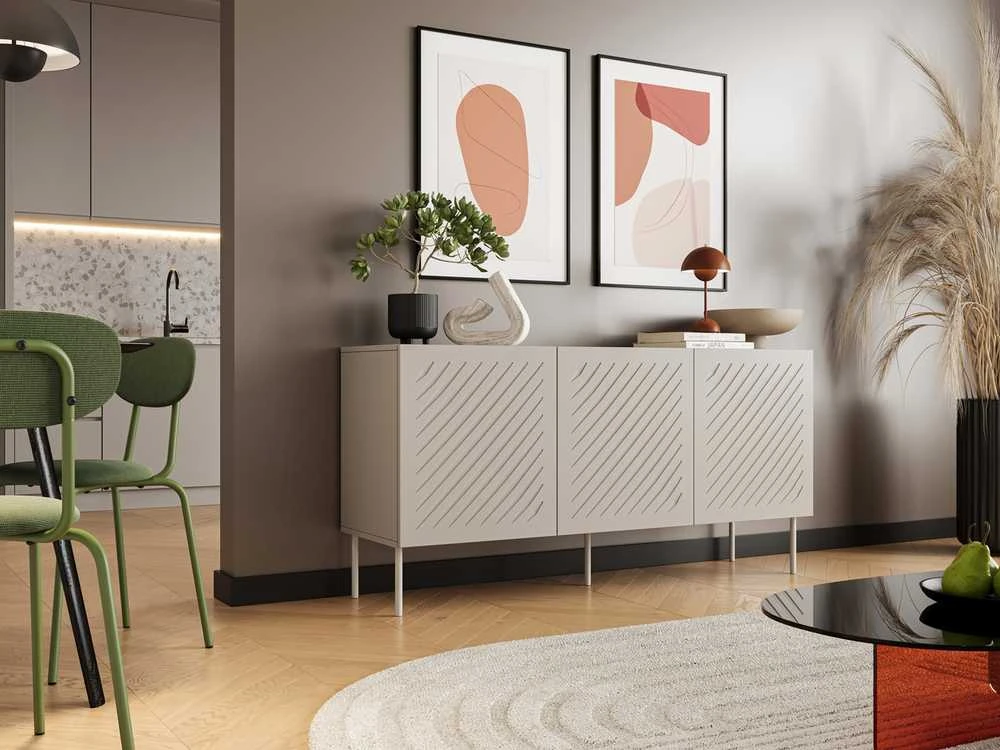 Cama Meble Cama SIENA komoda 150,5x40x75 matinė kašmyro spalva