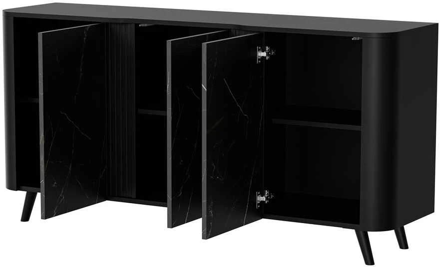 Cama Meble Komoda - Cama Volare 151 x 39 x 75 cm Juoda/San Sebastianas