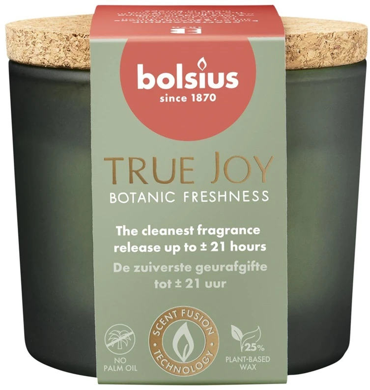 Žvakė, aromatinė Bolsius TRUE JOY Botanic Freshness, 21 h