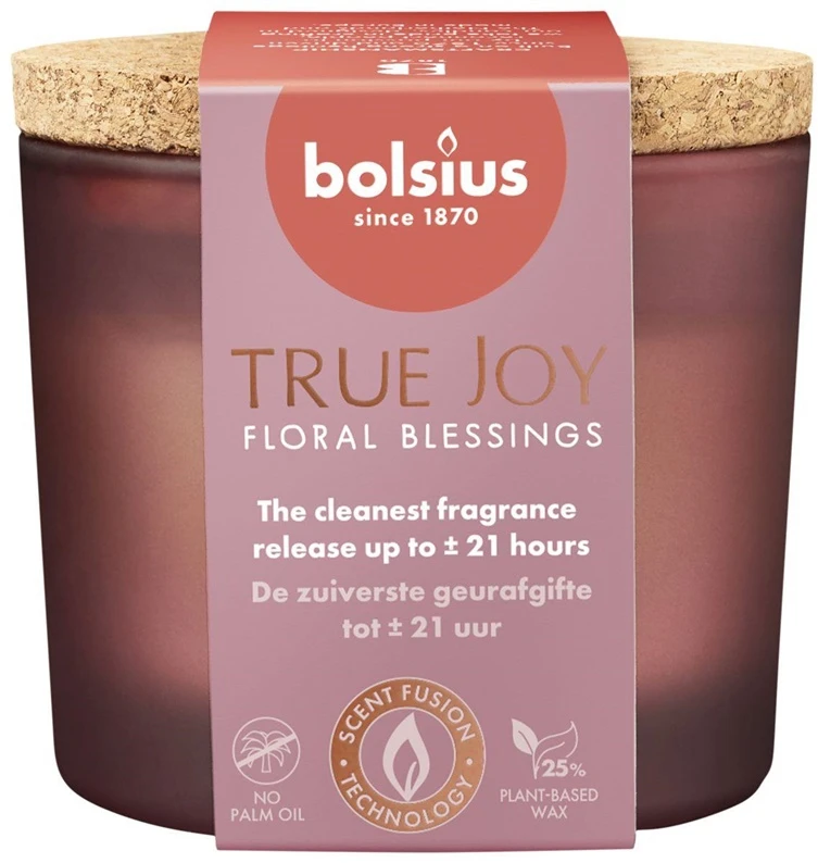 Žvakė, aromatinė Bolsius TRUE JOY Floral Blessings, 21 h