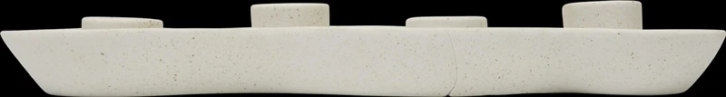 Žvakidė Atmosphera Cheri, keramika, L32 cm, balta