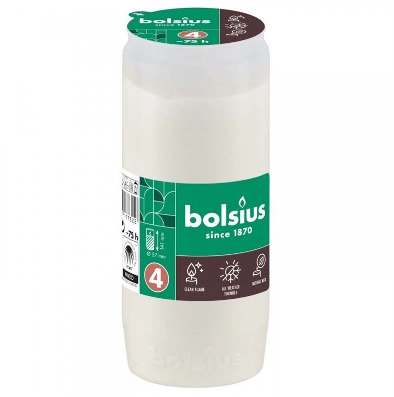 Žvakės įdėklas Bolsius, 75 h, 283 g