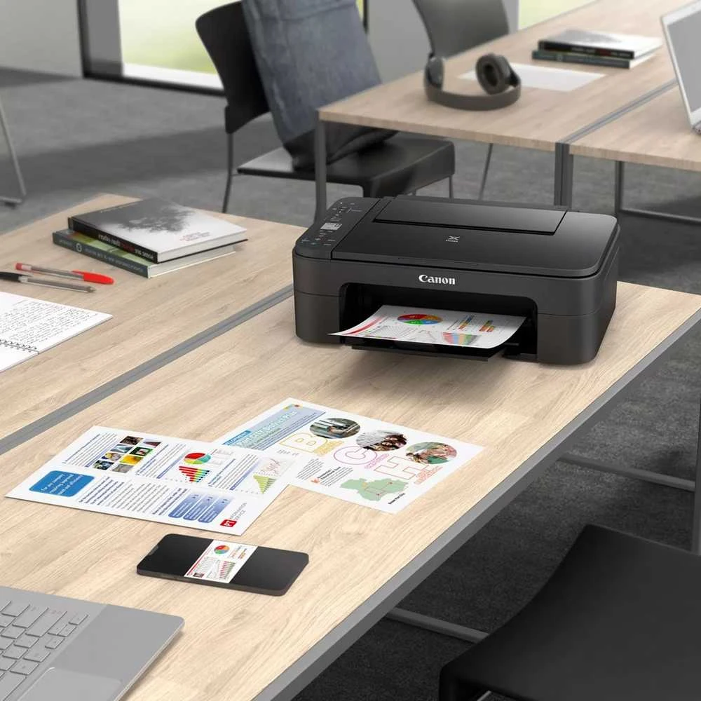 Canon PIXMA TS3350 EUR | 3771C006 | Inkjet | Spalvotas | Daugiafunkcinis Spausdintuvas | A4 | Wi-Fi | Juodas