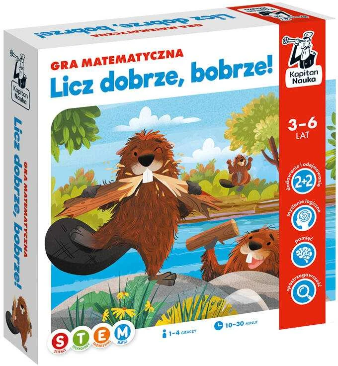 Kapitan Nauka Kapitono mokslas gerai suskaičiuoja, bebras! Matematinis edukacinis žaidimas Gr0673