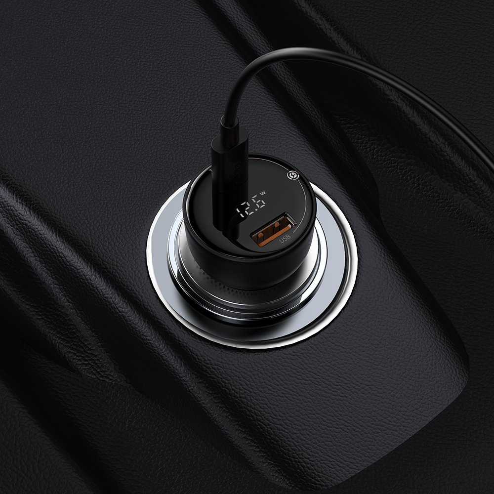 Baseus CCZX-01 automobilinis įkroviklis USB-C, 100W - juodas