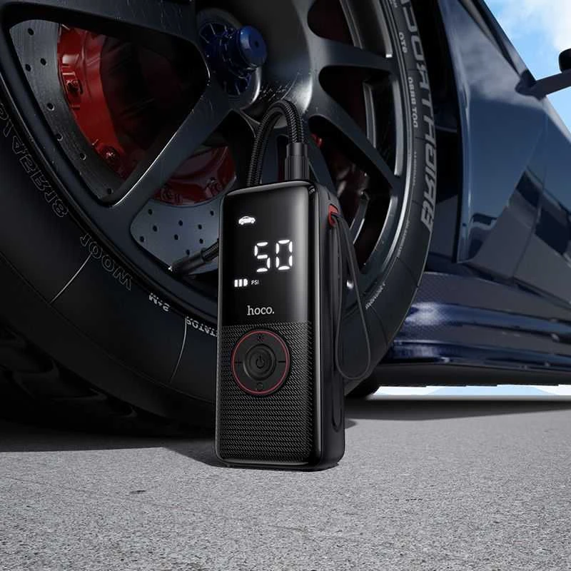 Car compressor Hoco wireless 4000mAh ZP18 juodas