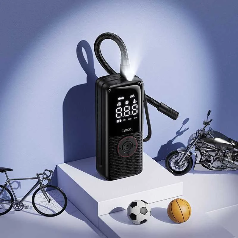 Car compressor Hoco wireless 4000mAh ZP18 juodas