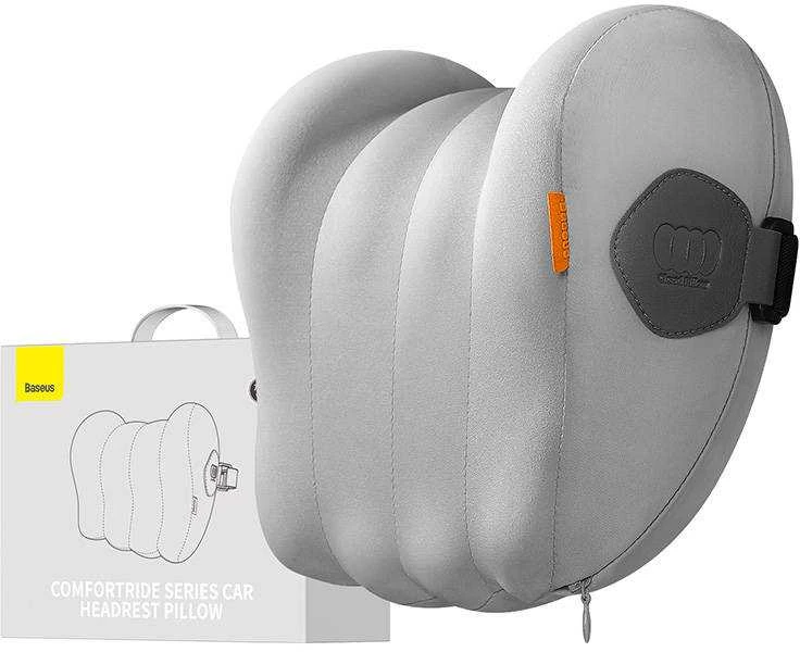 Baseus Comfort Ride automobilio galvos atramos tvirtinama pagalvė (pilka)