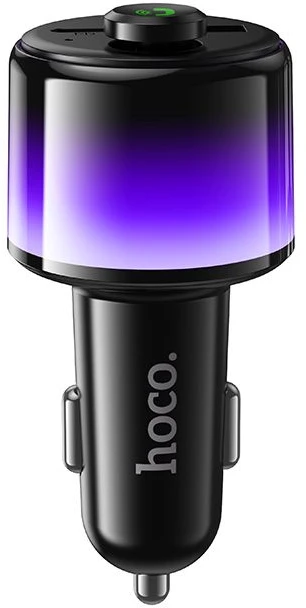 Automobilinis Bluetooth transmitteris Hoco 2 x USB A + USB C QC3.0 PD 42W E166 juodas