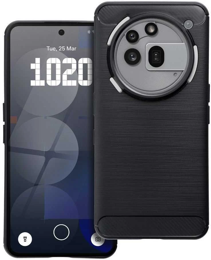 MyScreen Oem CARBON dėklas skirtas Nothing Phone 3A Pro juodos spalvos