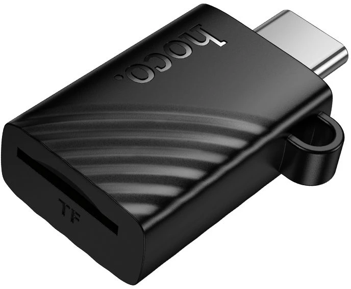 Card reader TF 2.0 USB-C Hoco HB53 juodas