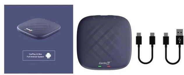 CARLINKIT belaidis adapteris su „Android 13“ – 8 GB + 128 GB originaliems automobilių radijams su „CarPlay“ mėlynas