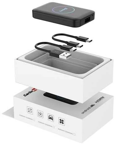 „Carlinkit TBOX LITE S“ belaidis „Carplay“ ir „Android Auto“ adapteris
