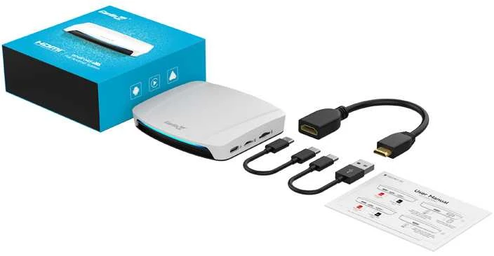 Carlinkit CPC200-Tbox UHD belaidis adapteris Carplay/Android (baltas)