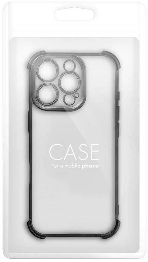 OEM dėklas, skirtas iPhone 17 Pro Max / 18 Pro Max (žemas kameros kraštas), atsparus smūgiams, elektro juodas