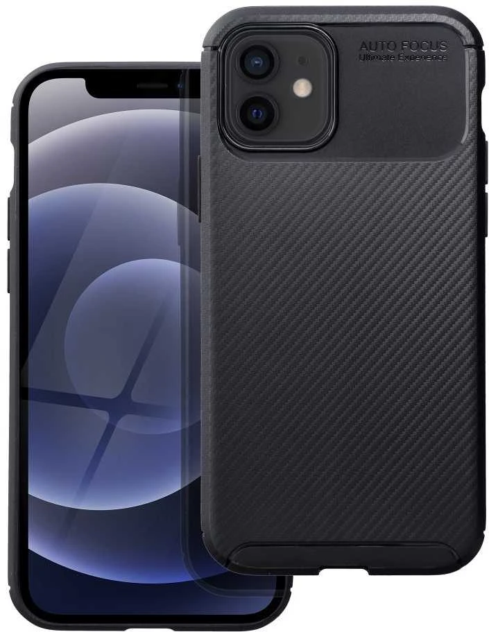 Dėklas Oem Case for iPhone 12 / 12 PRO Carbon Premium juodas