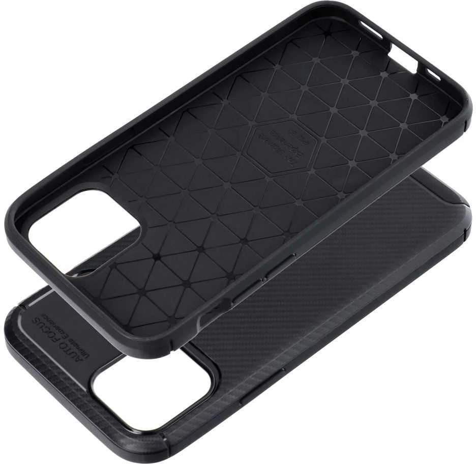 Dėklas Oem Case for iPhone 12 / 12 PRO Carbon Premium juodas