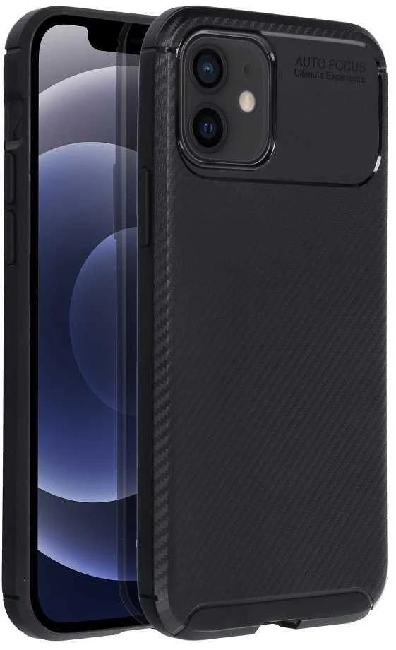 Dėklas Oem Case for iPhone 12 / 12 PRO Carbon Premium juodas