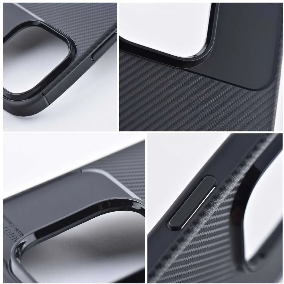 Dėklas Oem Case for iPhone 15 PRO Carbon Premium juodas