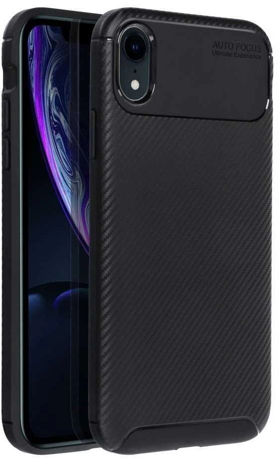 Dėklas Oem Case for iPhone XR Carbon Premium juodas