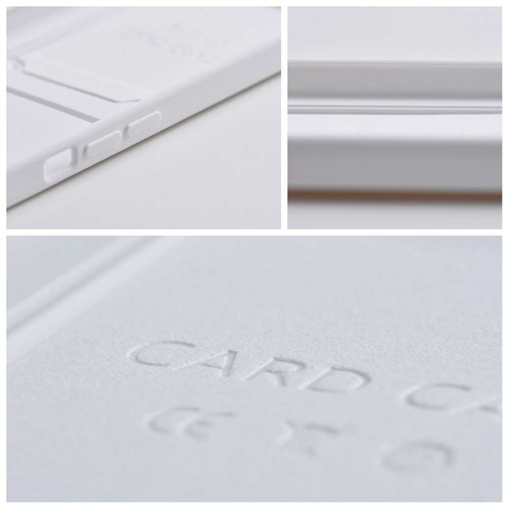 Forcell OEM dėklas iPhone 14 PRO su kortelių dėklu, baltas