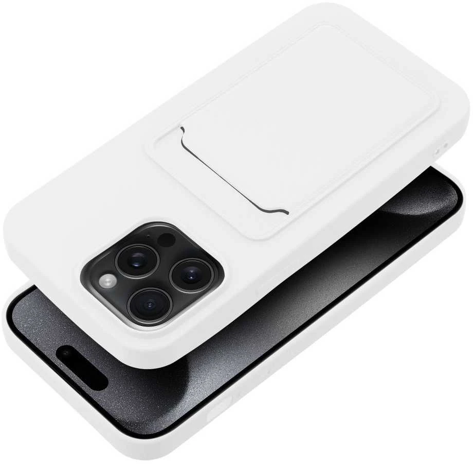 OEM dėklas, skirtas „iPhone 15 PRO MAX“ kortelių dėklui, baltas