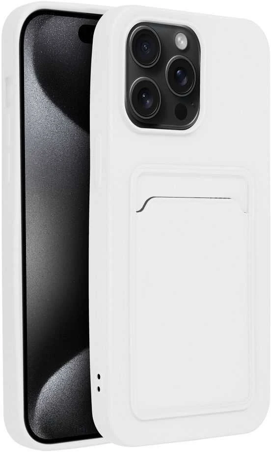 OEM dėklas, skirtas „iPhone 15 PRO MAX“ kortelių dėklui, baltas