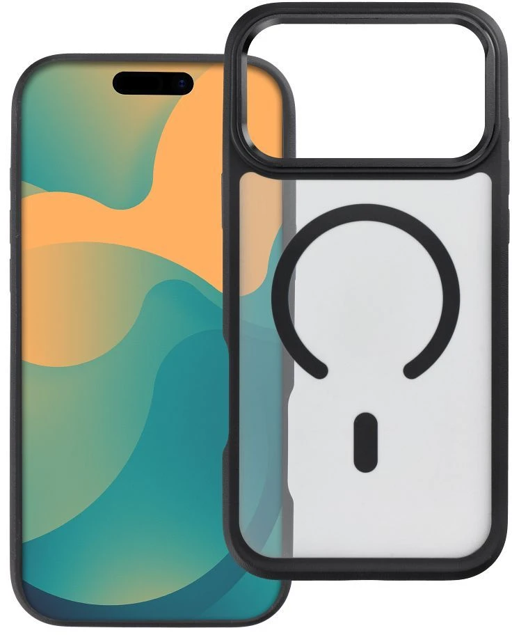 Dėklas Case for iPhone 11 Pro Forcell F-Protect Smoke Hybrid Premium Lite compatible with MagSafe juodas