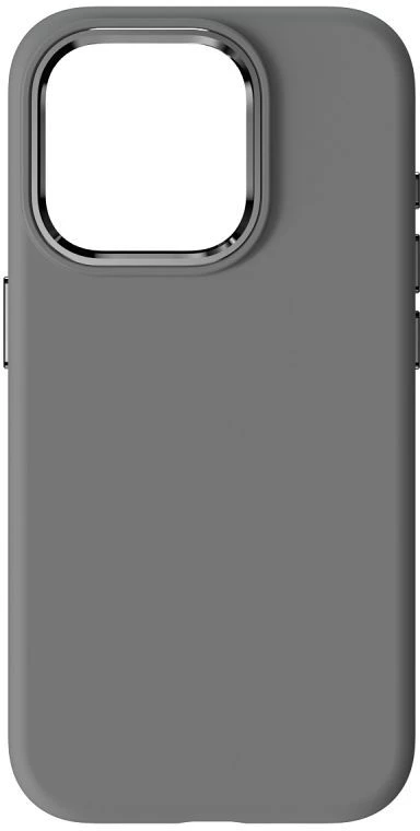 „iPhone 15 PRO Forcell F-Protect Frame Premium“ dėklas, suderinamas su „Magsafe“ pilka spalva