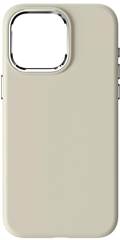 „iPhone 15 PRO MAX“ dėklas „Forcell F-Protect Frame Premium“, suderinamas su „Magsafe“ antikvarinėmis baltomis