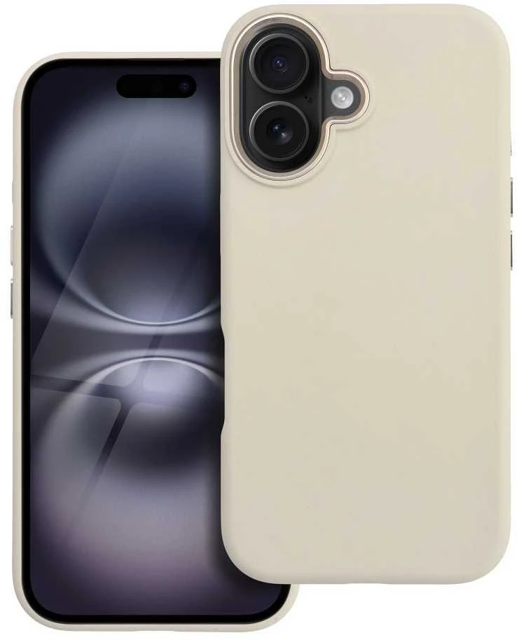 „iPhone 16 Forcell F-Protect Frame Premium“ dėklas, suderinamas su „Magsafe“ antikvarinėmis baltomis