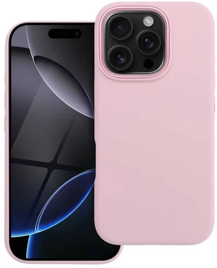 „iPhone 16 PRO Forcell F-Protect Frame Premium“ dėklas, suderinamas su „Magsafe“, rožinis