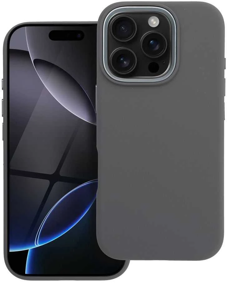 „iPhone 16 PRO Forcell F-Protect Frame Premium“ dėklas, suderinamas su „Magsafe“ pilka spalva
