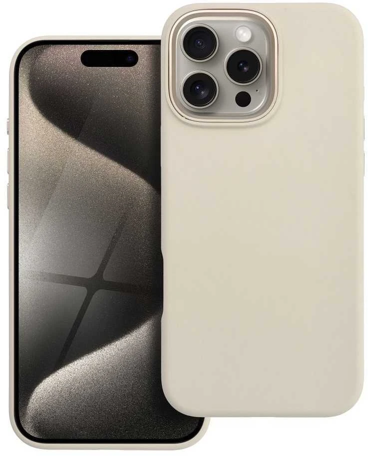 „iPhone 16 PRO MAX“ dėklas „Forcell F-Protect Frame Premium“, suderinamas su „Magsafe“ antikvarinėmis baltomis