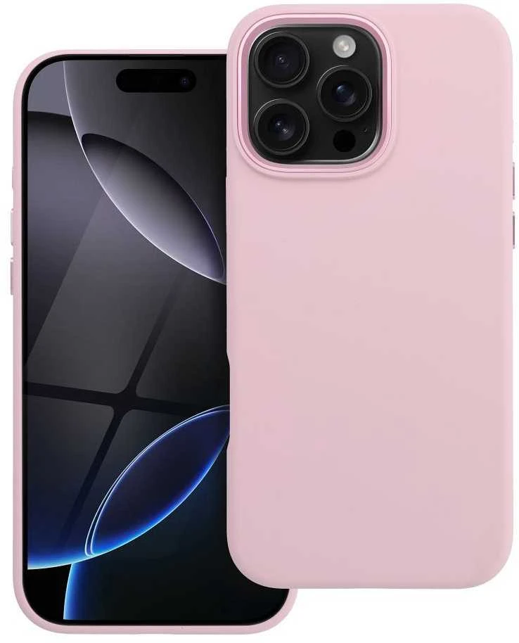 „iPhone 16 PRO MAX“ dėklas „Forcell F-Protect Frame Premium“, suderinamas su „Magsafe“ ir rožinis