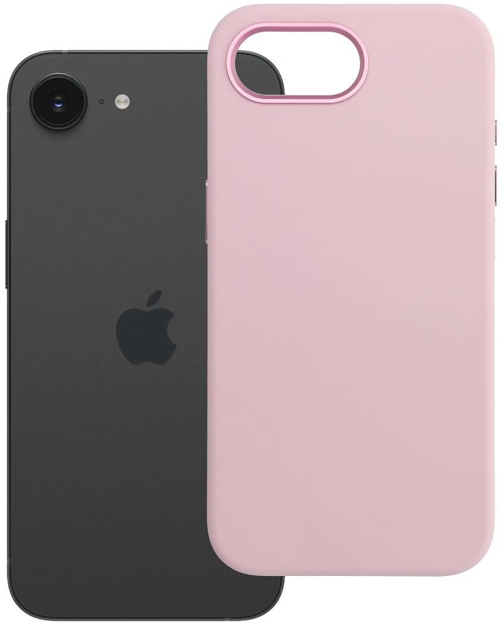„iPhone 16e“ (SE4 2025) / 17e „Forcell F-Protect Frame Premium“ dėklas, suderinamas su „Magsafe“ jungtimi, rožinis