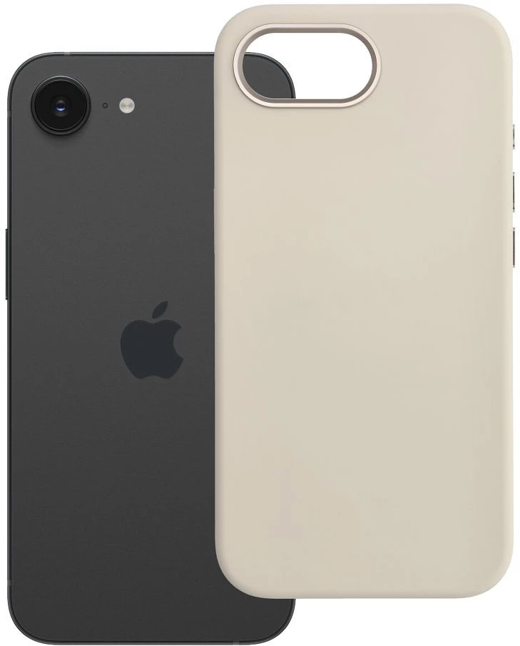 „iPhone 16e“ (SE4 2025) / 17e „Forcell F-Protect Frame Premium“ dėklas, suderinamas su „Magsafe antique baltas 0INT“