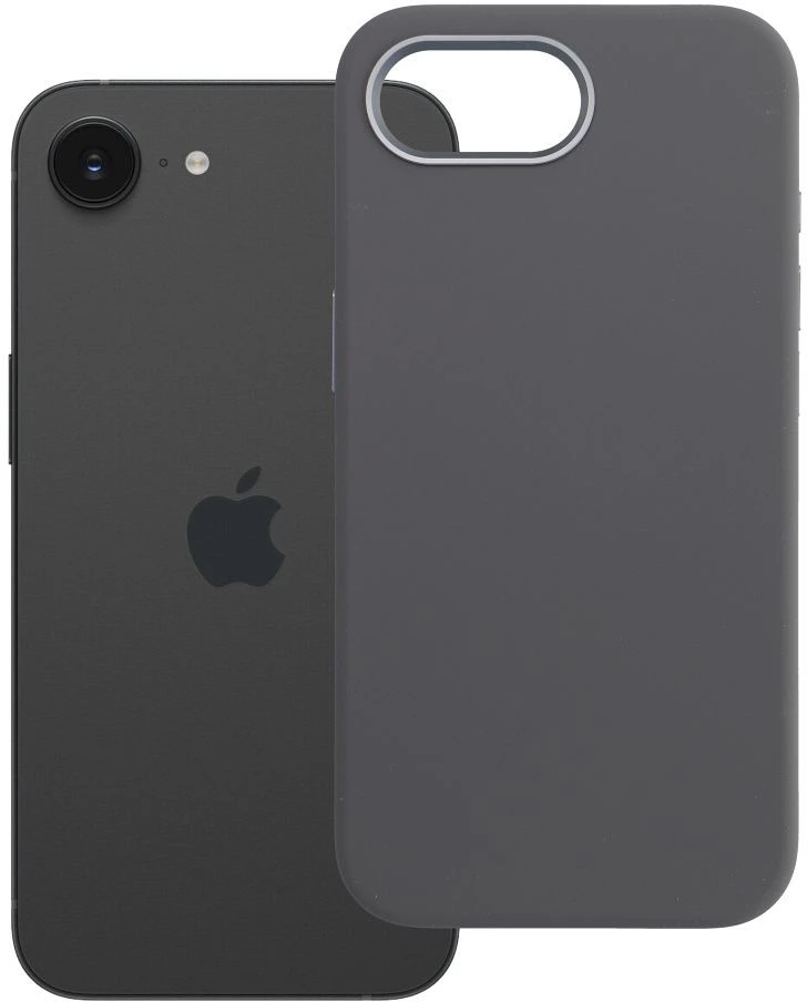 „iPhone 16e“ (SE4 2025) / 17e „Forcell F-Protect Frame Premium“ dėklas, suderinamas su „Magsafe“ pilka spalva