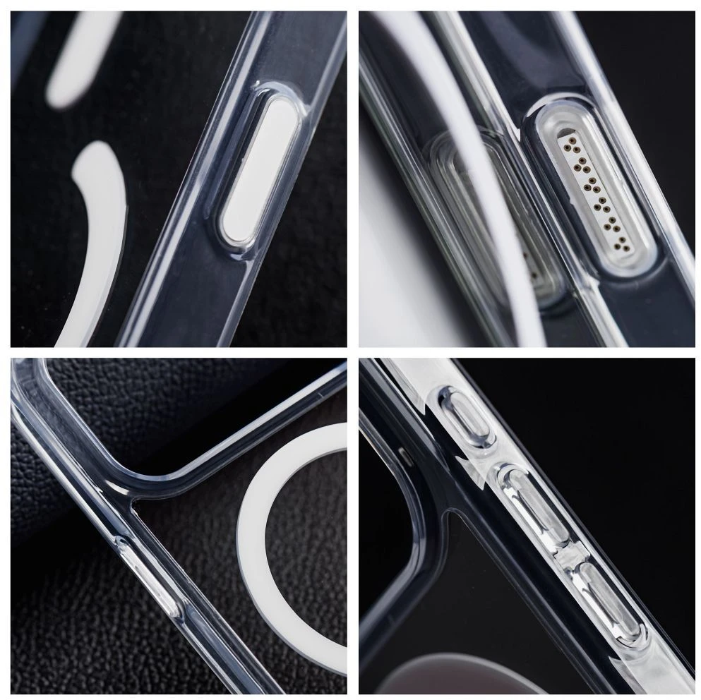 Dėklas Case for iPhone 17 Pro / 18 Pro Forcell F-Protect Clear Hybrid Premium compatible with Magsafe transparent