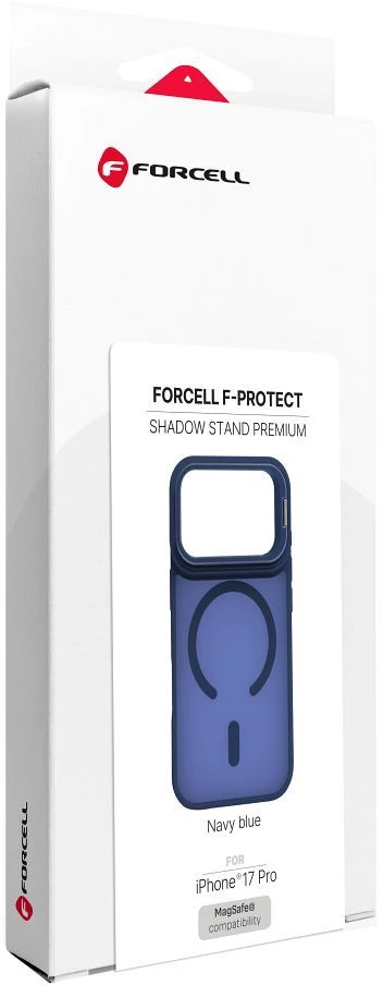 Dėklas Case for iPhone 17 Pro / 18 Pro Forcell F-Protect Smoke Hybrid Premium compatible with MagSafe navy mėlynas