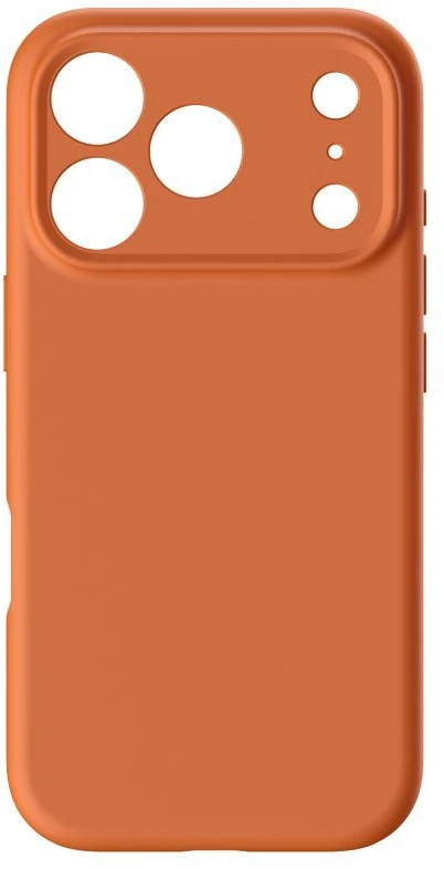 „iPhone 17 Pro / 18 Pro“ dėklas (žemas kameros kraštas), „Forcell F-Protect Rubber Premium“, suderinamas su „MagSafe“, oranžinis